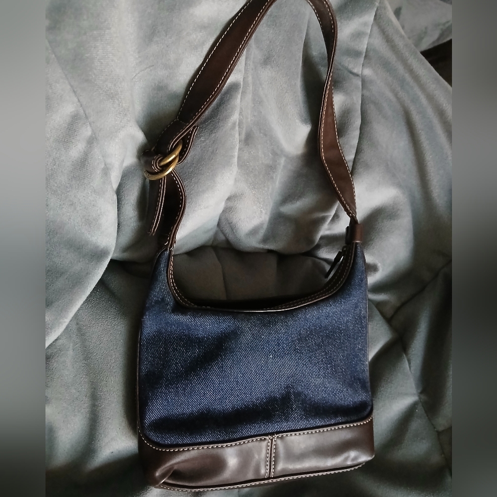 Beautiful Vintage Y2K Nine West Denim Shoulder Bag
